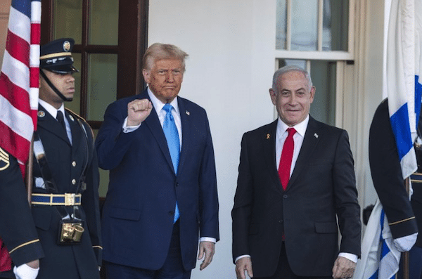  | DONALD TRUMP GREETS ISRAELS PRIME MINISTER BENJAMIN NETANYAHU AT THE WHITE HOUSE ON FEBRUARY 4 2025 PHOTO CHIP SOMODEVILLA  GETTY IMAGES | MR Online